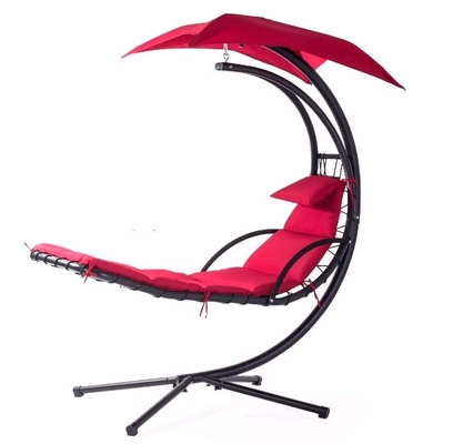 Rice White Hanging Outdoor Hammock Chairs with Tarp Modern Design Style 260KGS Weight Capacity