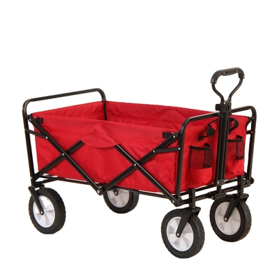 Four-wheel Heavy Duty Outdoor Camping Trolley Cart for Beach Wagon and Picnic Demands