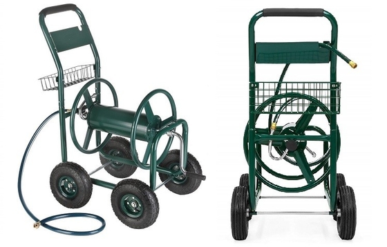 Dimension L x W x H 60*102*42.5 Garden Watering Hose Reel Cart for Convenient Watering