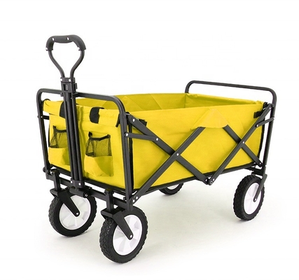 Portable 300LBS Folding Camping Wagon Garden Cart Shopping Trolley with Portable Design