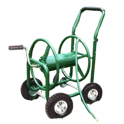 Convenient Loading Basket Heavy Duty Garden Hose Reel Cart for Water Garden and Tools