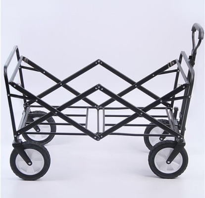 260KGS Weight Capacity Portable Mini Camping Wagon Cart Collapsible Steel Iron Material