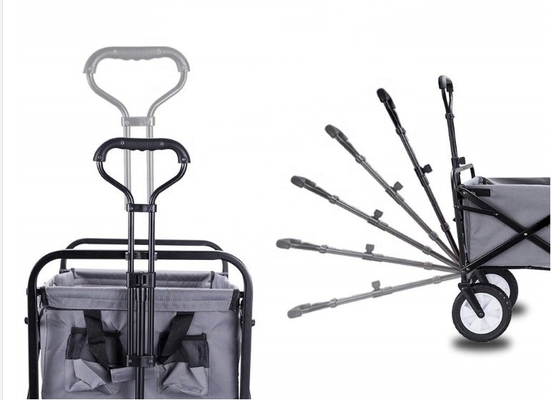 260KGS Weight Capacity Portable Mini Camping Wagon Cart Collapsible Steel Iron Material