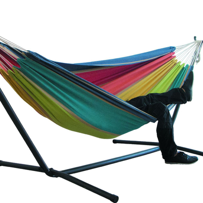 Outdoor Furniture Customized Logo 10ft Steel Stand Hammock Combo with and 300LBS Capacity