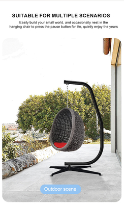 Metal Stand Modern Design Style Hammock Chair for Living Room Customized Color