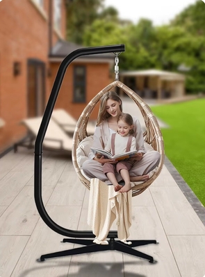 Modern  GOURD Outdoor Hammock Chair Stand With Luxury Padded Cushion Max Weight 330 Lbs