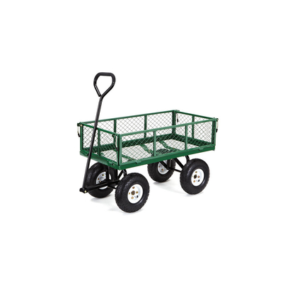 Conveniently Designed Four Wheel Assemble Garden Hand Cart with 17KGS Capacity