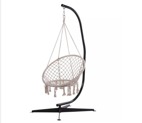 Outdoor Sturdy C Frame Solid Steel Hammock Chair Stand for Modern Design and Comfort