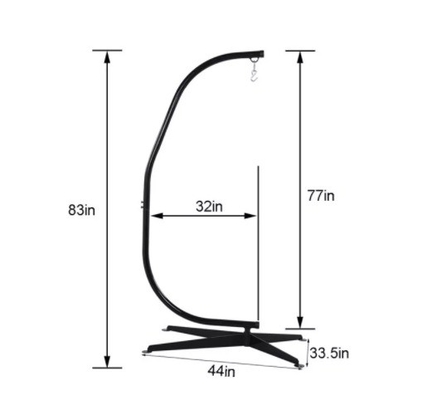 Modern Portable Hanging Hammock Chair for Outdoor Activities Mail Packing Y
