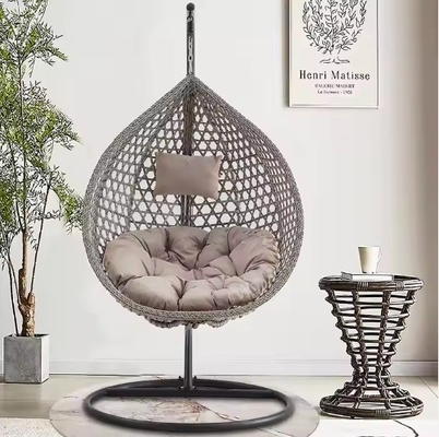 Summer Easy Collapsible Porch Hammock Swing Egg Chair With Frame And Cushion
