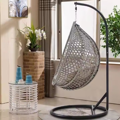 Summer Easy Collapsible Porch Hammock Swing Egg Chair With Frame And Cushion