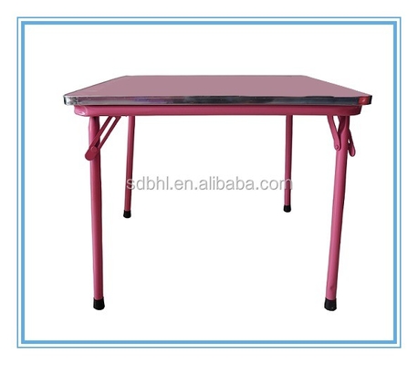 Kids Study Folding Table and Chair Set Metal Construction for Convenient Storage