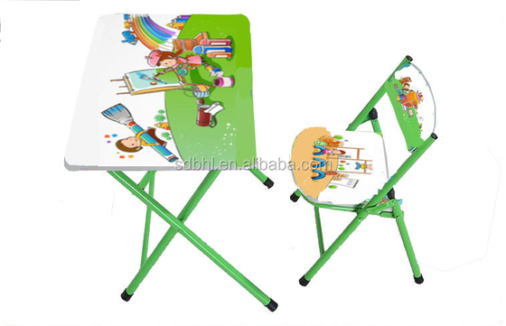 Kids Salon Furniture Foldable Child Seat and Table for Home Furniture Daily Function