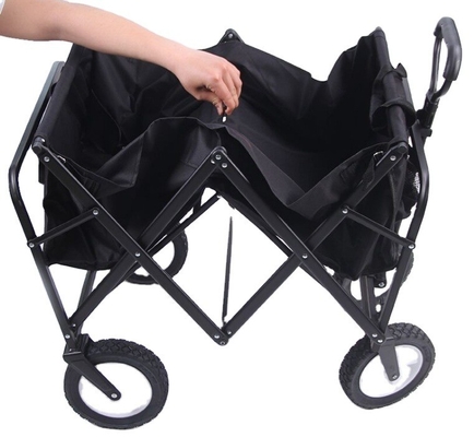 Qingdao Port Foldable Wagon Toy for Kids Four Wheels Beach Steel Garden Camping Cart