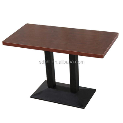 Customized Fast Food Restaurant Table with Modern Design in Antique Finish