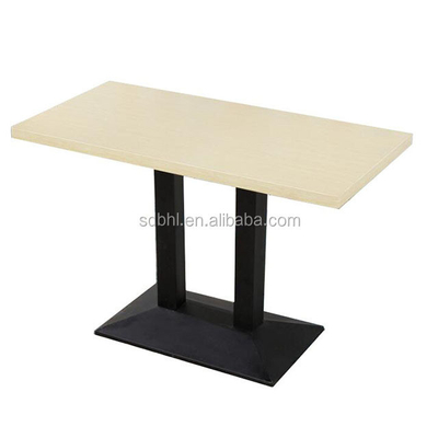 Customized Fast Food Restaurant Table with Modern Design in Antique Finish
