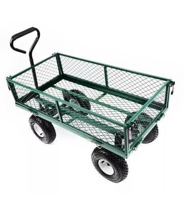 Portable Steel 4 Wheel Beach Wagon Easy to Maneuver Stable Operation