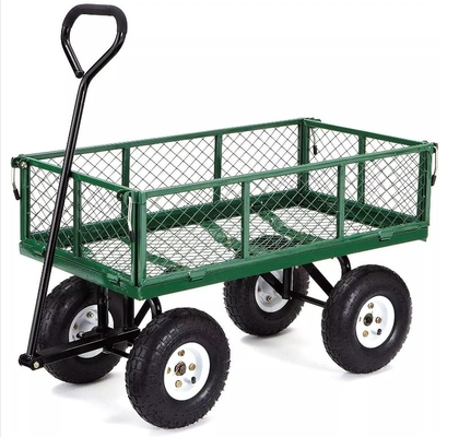 Rust Resistance Mesh Foldable Garden Wagon With High Weight Capacity