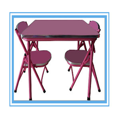 Modern Design Folding Kids Desk and Chair Sets for Comfortable Study in Living Room