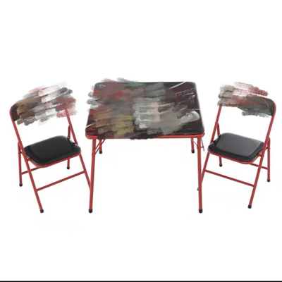 Customizable Metal Material Folding Kids Desk and Chair Sets for Kids' Study