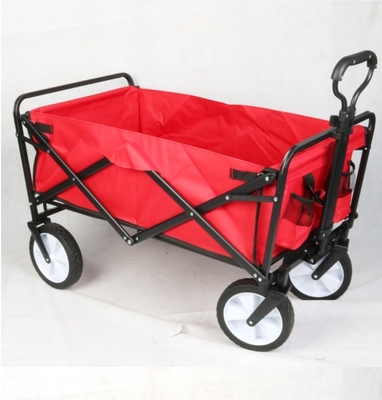 OEM Customizable Tool Usage Heavy Duty Steel Trolley Garden Cart with Four-Wheel