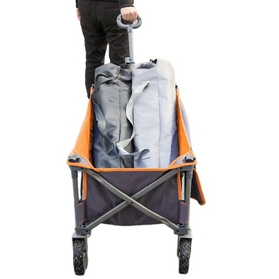 300LBS Capacity Portable Camping Picnic Cart with Foldable Design and Iron Frame