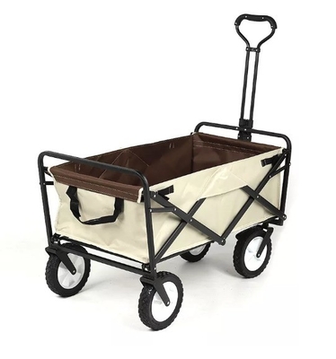OEM Customizable Tool Usage Heavy Duty Steel Trolley Garden Cart with Four-Wheel