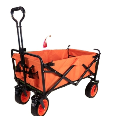 300LBS Capacity Portable Camping Picnic Cart with Foldable Design and Iron Frame