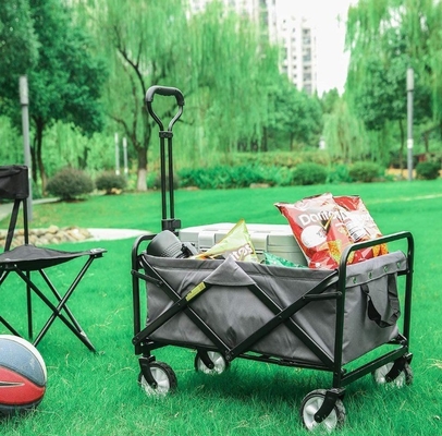 Collapsible Folding Four-wheel Wagon Cart for Portable 300LBS Garden Pull Heavy Duty