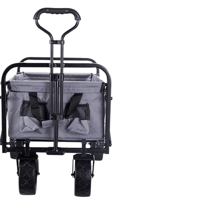 Collapsible Folding Four-wheel Wagon Cart for Portable 300LBS Garden Pull Heavy Duty