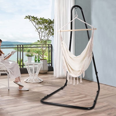 Multiple Weather Resistant Curved Hammock Chair Swing Stand For Hanging Chair Lounger