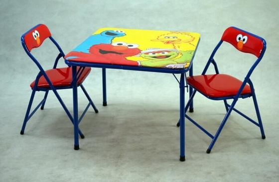 Mail Packing N Metal Kids Folding Table And Chairs Set Easy Removal Space Efficiency