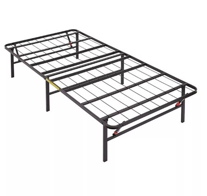 College Apartment Folding Metal Bed Frame Easy Storage Metal Platform Bed Frame