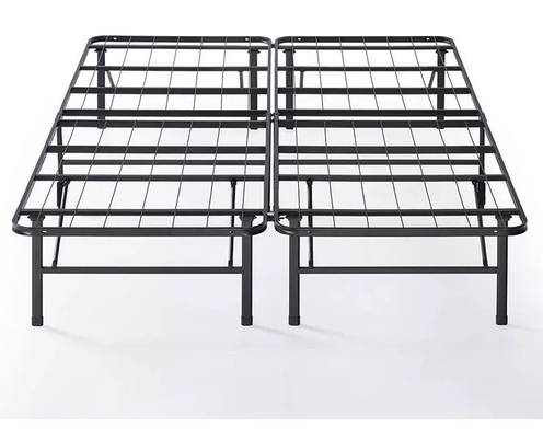 College Apartment Folding Metal Bed Frame Easy Storage Metal Platform Bed Frame