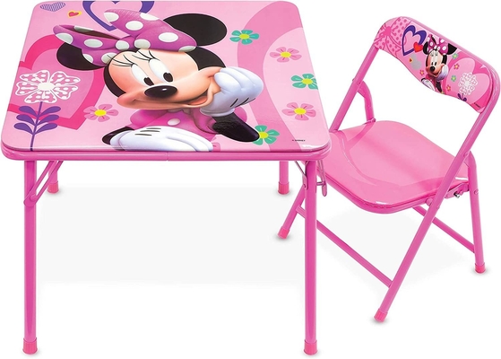 Easy Removal Kids Table and Two Chairs Set with Printing Design