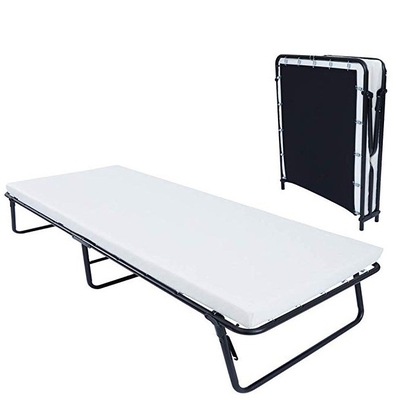 Modern Design Customized Folding Guest Bed with Memory Foam Mattress Easy Storage Cot