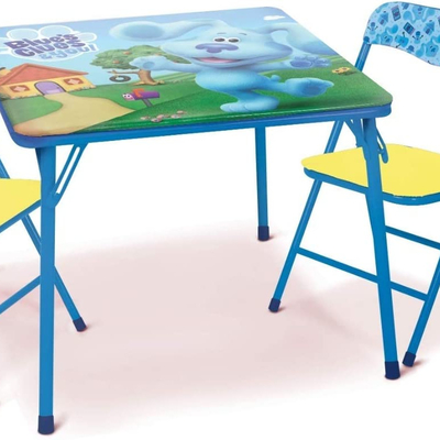 Customizable Kids Table and Two Chairs Set with Printing Design