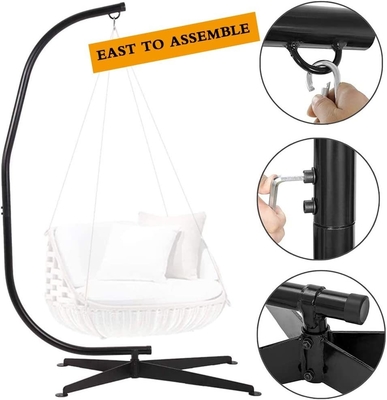 Sturdy Metal C Style Type Frame Hammock Chair Stand 21.5kg Maximum Load