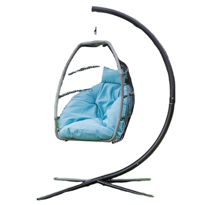 Hanging Patio Swing Chair With Furniture For Modern Design And 21.5kg Metal Stand