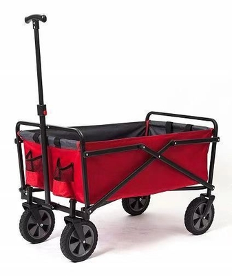 Outdoor Iron Folding Wagon Carts for Easy Camping and Utility Transportation