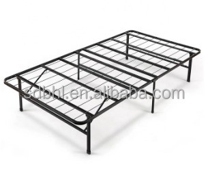 Mail Packing Foldable Single Iron Frame Bed for Easy Storage and Transport