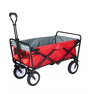 Customized Support Heavy Duty Steel Trolley Hand Folding Wagon Cart for Heavy Loads