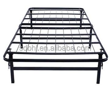 Storage Affordability Iron Metal Folding Bed for Adult Guest in Modern Design