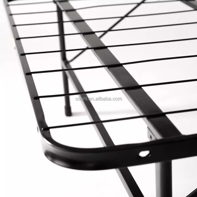 Storage Affordability Iron Metal Folding Bed for Adult Guest in Modern Design
