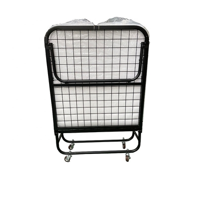 Modern Design Folding Bed with Mattress Super Sturdy Frame Portable Foldable Guest Beds