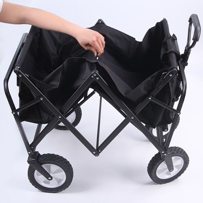 Collapsible Iron Wagon Carts for Easy Outdoor Transport Dimension L x W x H 86*46*85