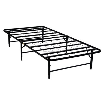 Black Steel Wire Folding Single Bed Base with Convenient Foldability
