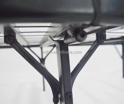 Mail Packing Foldable Single Iron Frame Bed for Easy Storage and Transport