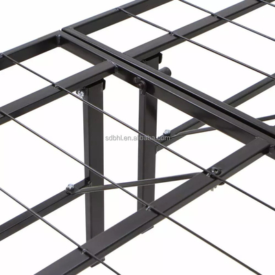 Modern Design Storage Metal Bed Frame Hotel-Style Foldable Extra Bed with Storage Space
