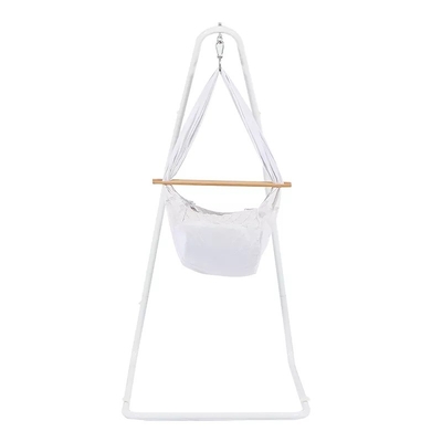 Hotel Height Adjustable Solid Steel Construction Hanging Hammock Chair Stand at Qingdao Port